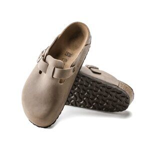 Birkenstock Boston BS Oiled Leather Sandals Tabacco Brown